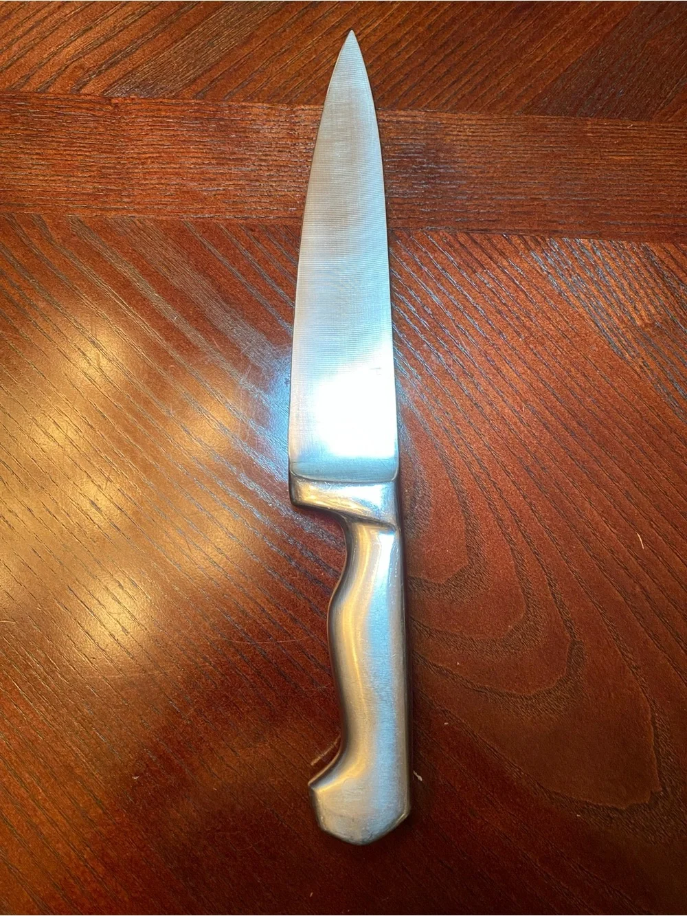 Hoffritz Germany Stainless Steel Chef Knife in Silver - Integrated Bolster